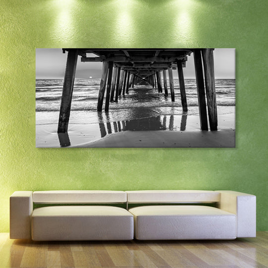 Under the Jetty at Sunset - Canvas Print - 80x150cm - JP342