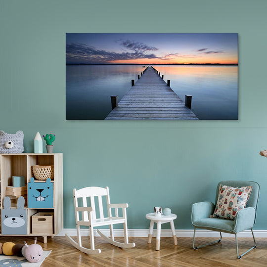 Jetty Horizon - Large Scale Canvas Print Art - JP524 - 100x200cm