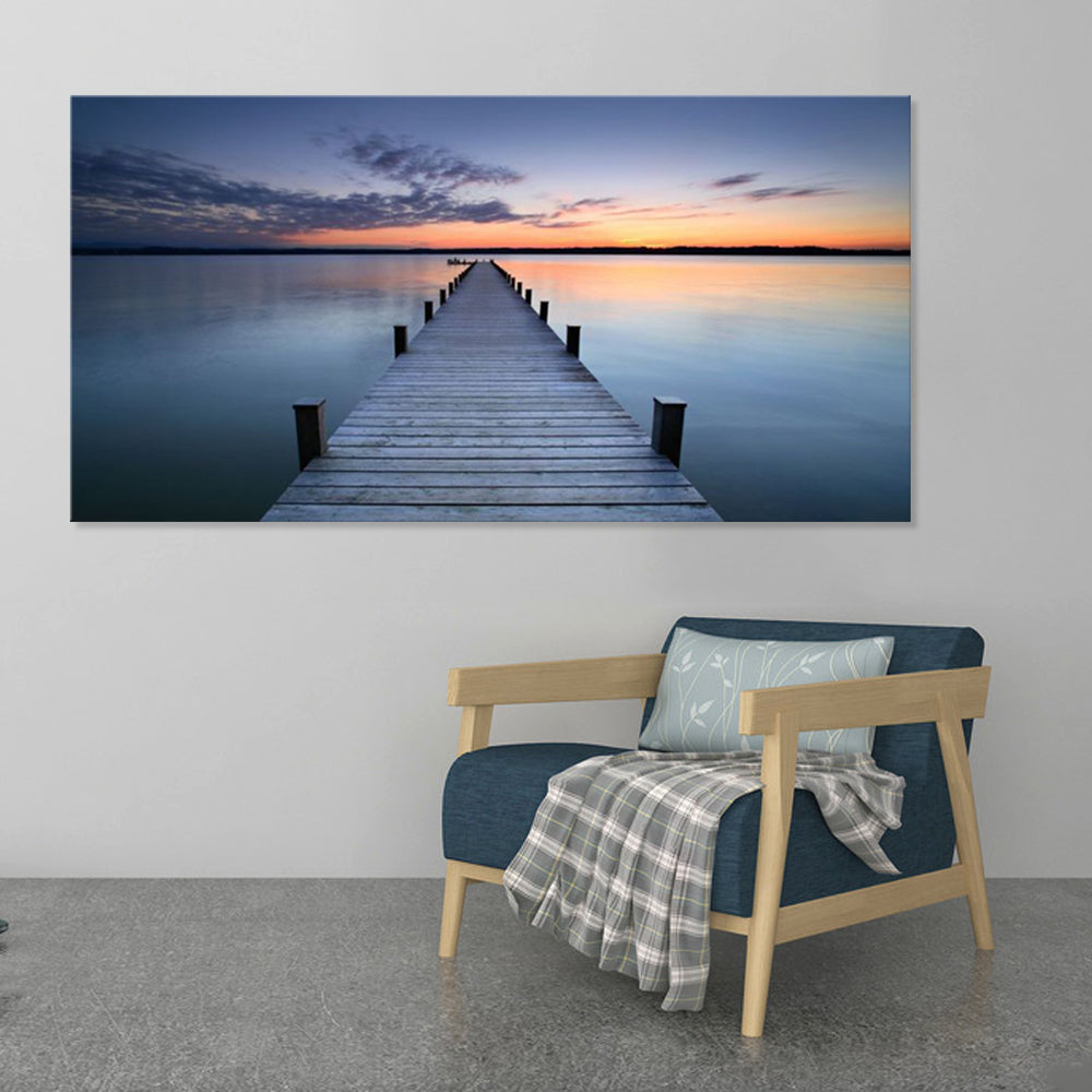 Jetty Horizon - Large Scale Canvas Print Art - JP524 - 100x200cm - Priceless ART:  Australia's Largest Range of Affordable ART