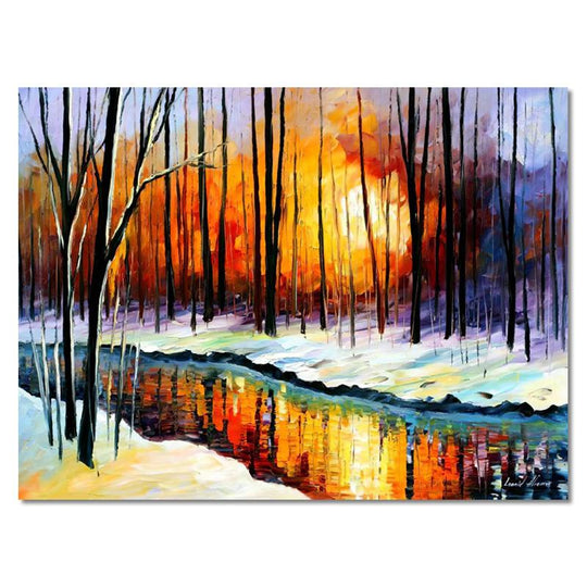 Cool Serenity - Leonid Afremov Canvas Print - JP303