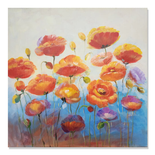 Field of Blossoms - Hand Painted Art Size 70x70cm