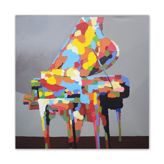 Hand Painted Art, Ready to hang, Size 90x90cm -Size 90x90cm,  MTO-274