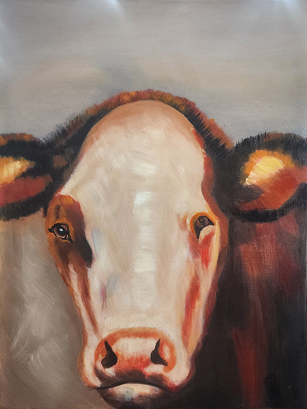 Serene Stare - Hand Painted Art - 60x80cm -  MTO-298