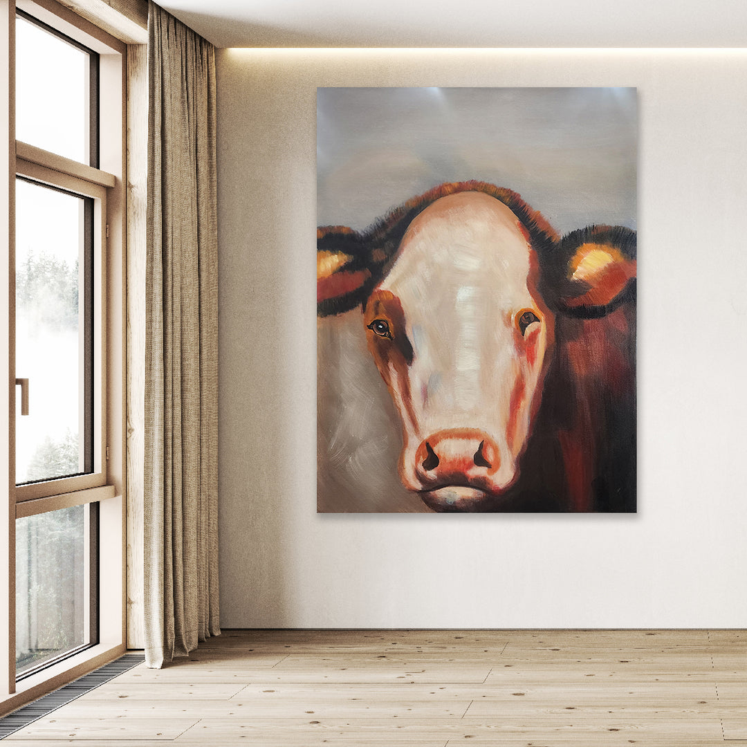 Serene Stare - Hand Painted Art - 60x80cm -  MTO-298