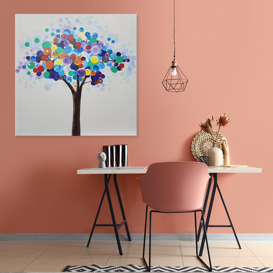 Circle of Life - Hand Painted Art Size 90x90cm