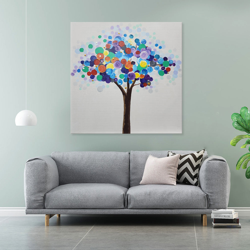 Circle of Life - Hand Painted Art Size 90x90cm