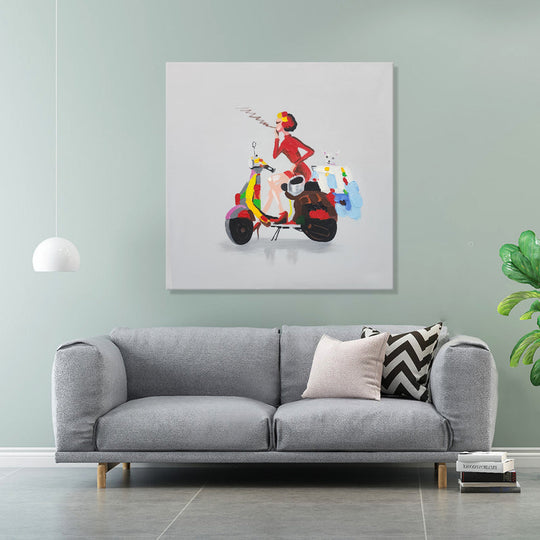 Hand Painted Art, Ready to hang,  80x80cm,   MTO-329