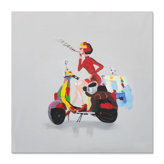 Hand Painted Art, Ready to hang,  80x80cm,   MTO-329