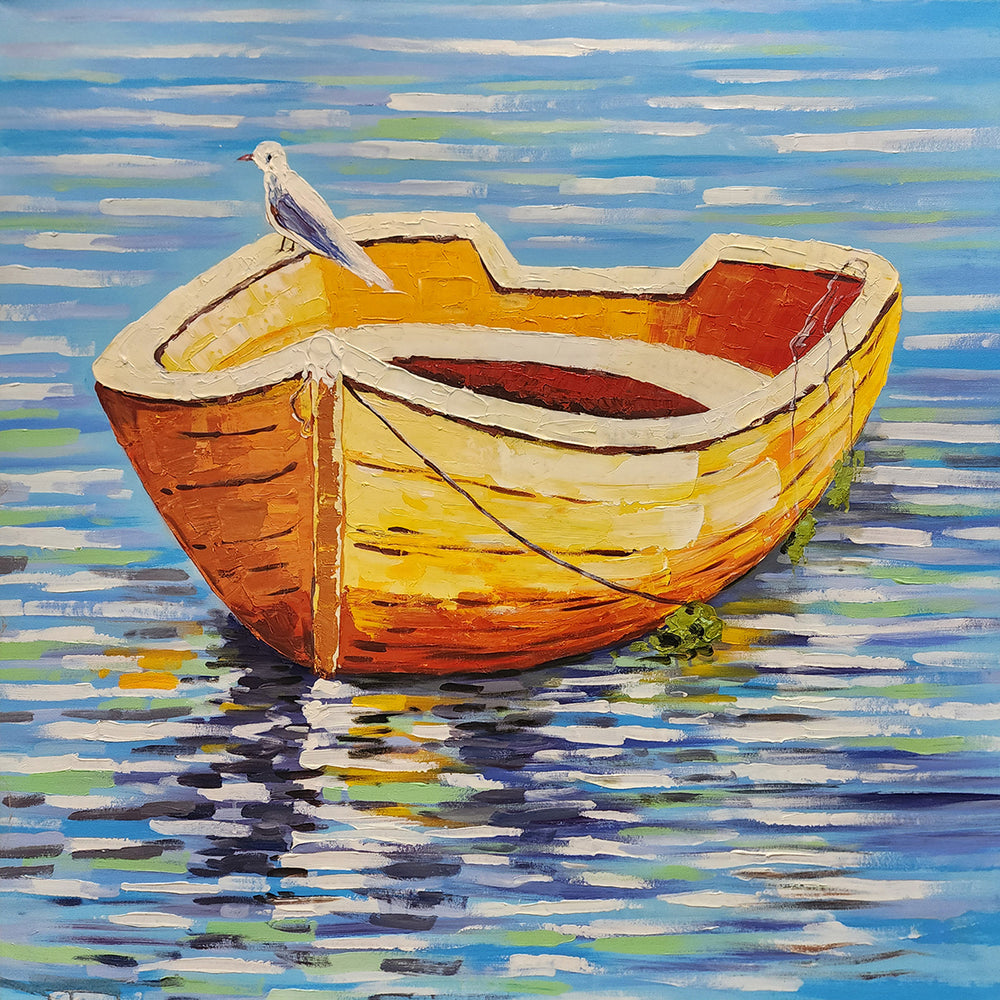 Tranquil Reflections - Hand Painted Art - 120x120cm - MTO-348
