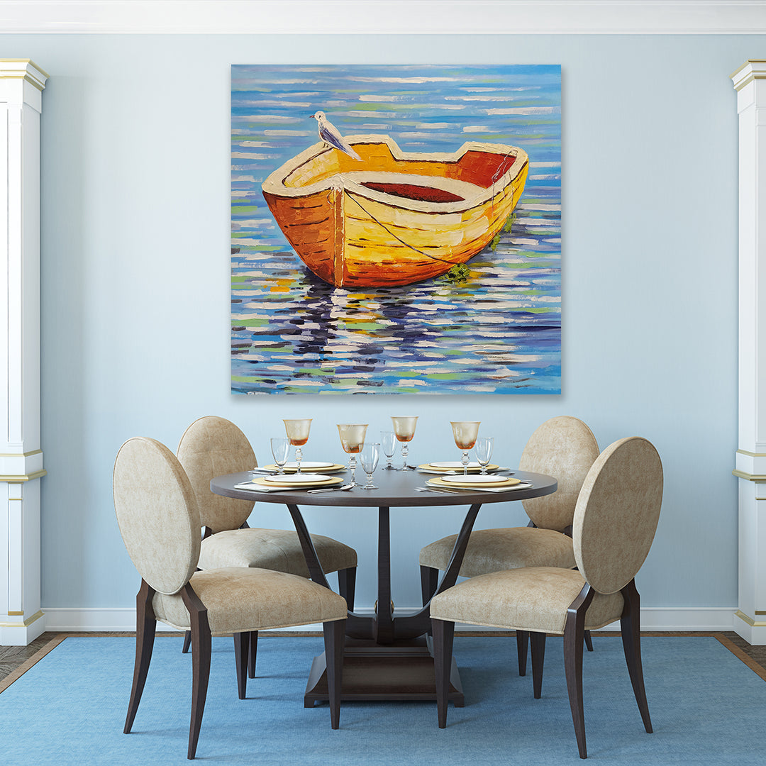 Tranquil Reflections - Hand Painted Art - 120x120cm - MTO-348