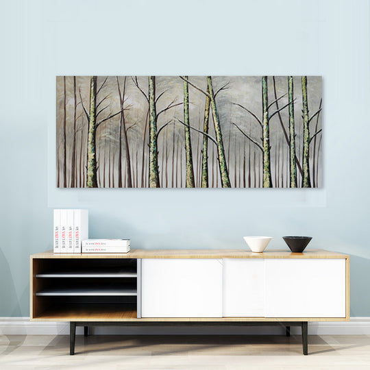 Misty Treescape - Hand Painted Art - MTO-412