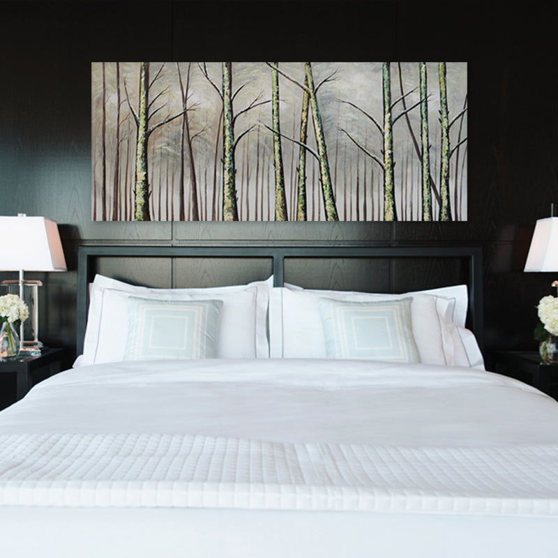 Misty Treescape - Hand Painted Art - MTO-412