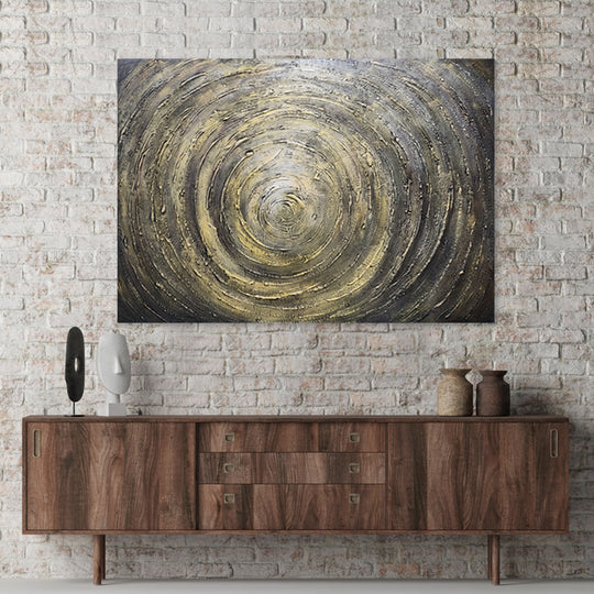 Gilded Resonance - Hand Painted Art - MTO-427