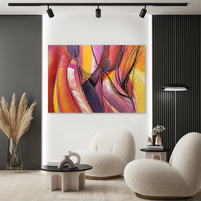 Vivid Flow - Hand Painted Art - MTO-430