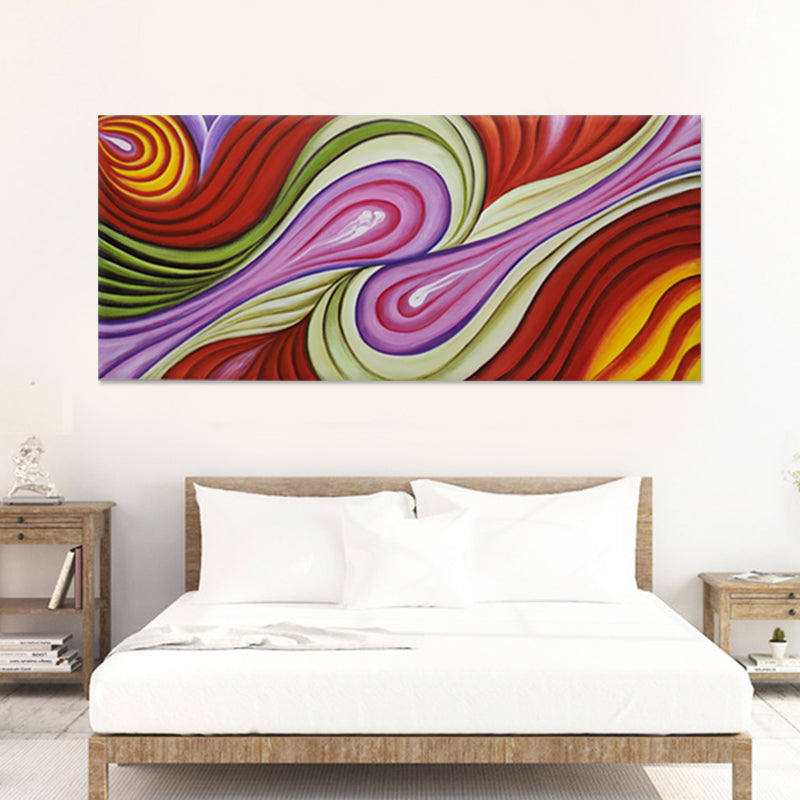 Vivid Flow Harmony - Hand Painted Art - MTO-439, 75x175cm
