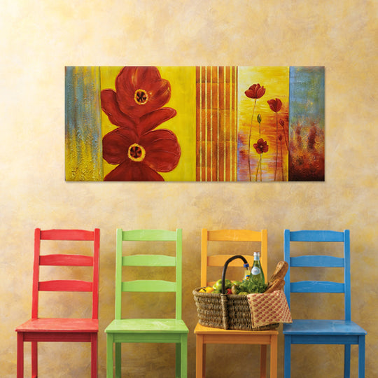 Golden Bloom Radiance - Hand Painted Art - MTO-440, 75x175cm