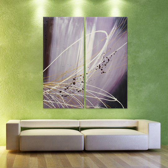 Twilight Motion Diptych - Hand Painted Art Set - MTO-454