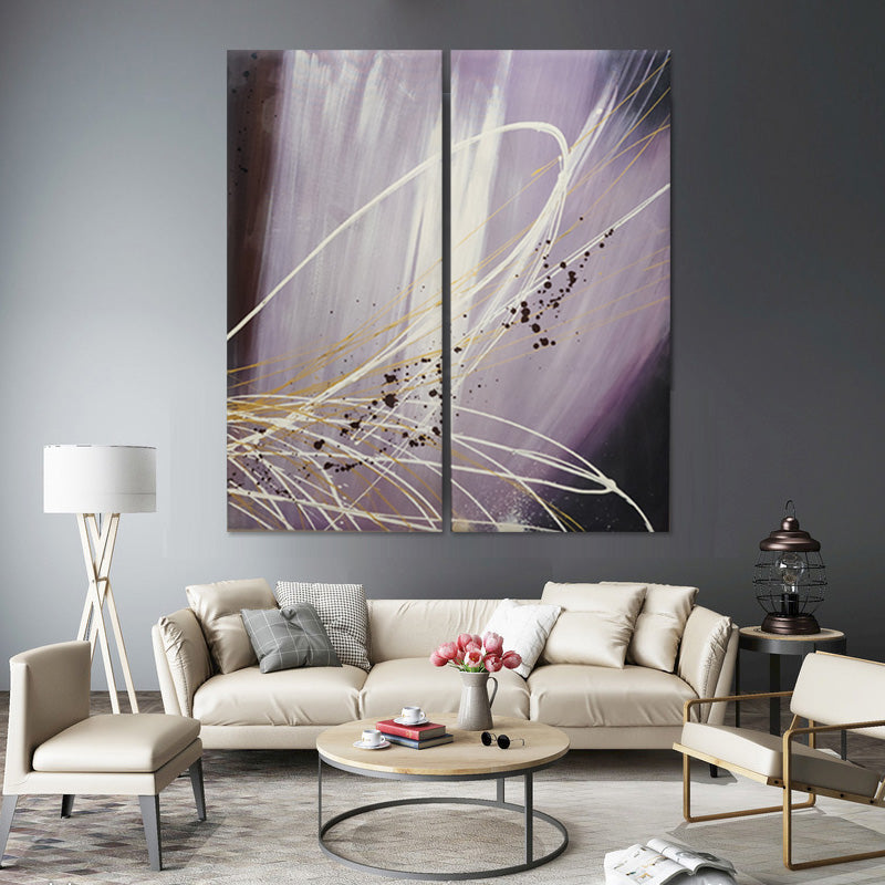Twilight Motion Diptych - Hand Painted Art Set - MTO-454