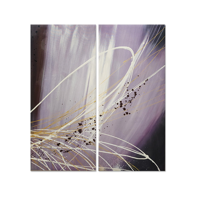 Twilight Motion Diptych - Hand Painted Art Set - MTO-454