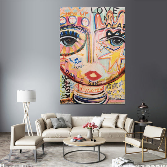 Love Not War - Hand Painted Art - 60x90cm, MTO-463