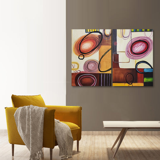 Retro Orbit Duo - Hand Painted Art Set - MTO-472