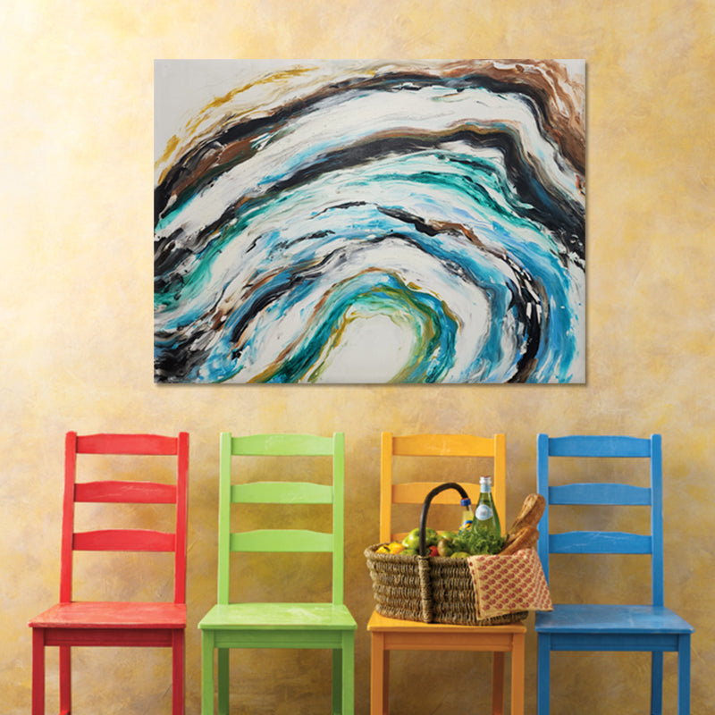 Ocean Spiral Energy - Hand Painted Art - MTO-485