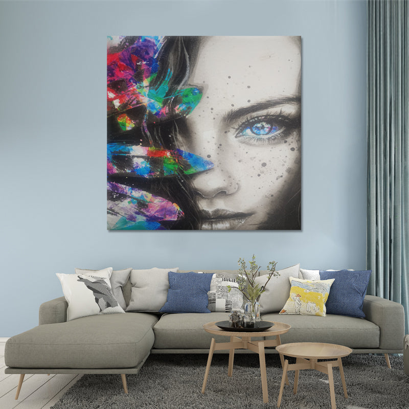 Permissive Gaze - Embellished Art Print - MTO-501