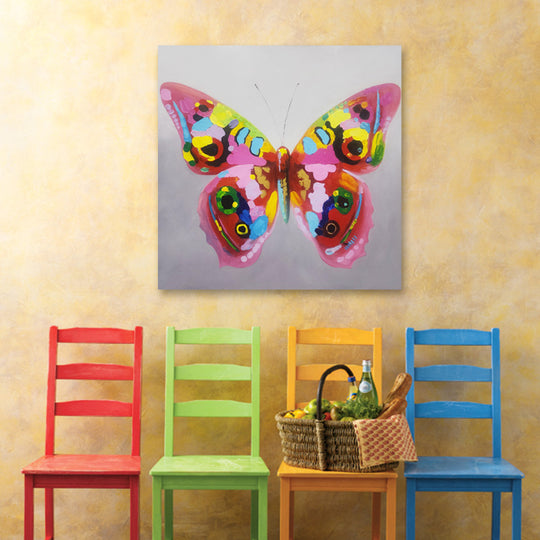 Pretty Wings - Hand Painted Art - MTO-511 - 110x110cm