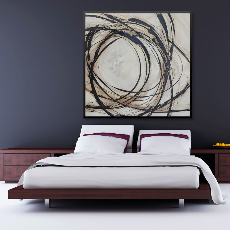 Hand Painted ART, Ready to hang, Size 100x100cm MTO518