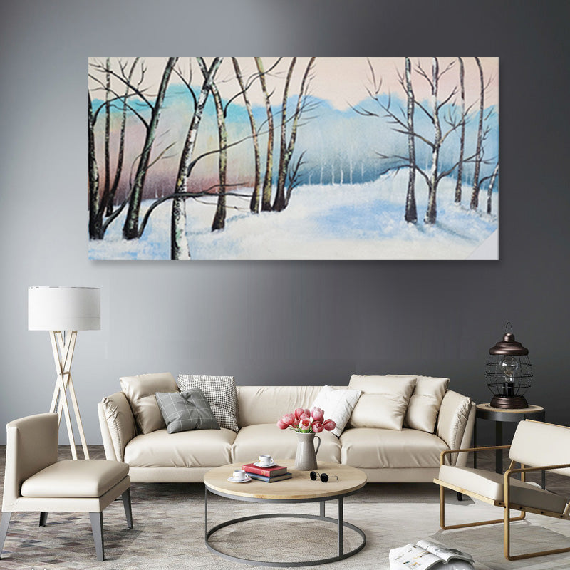 Winter Landscape - Hand Painted Art - MTO-523