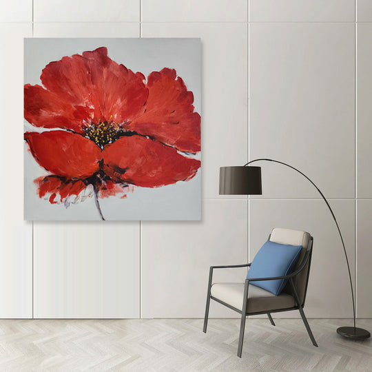 Hand Painted ART, Ready to hang, Size 100x100cm MTO534
