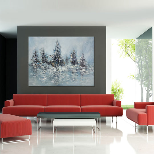 Hand Painted ART, Ready to hang, Size 90x120cm MTO547