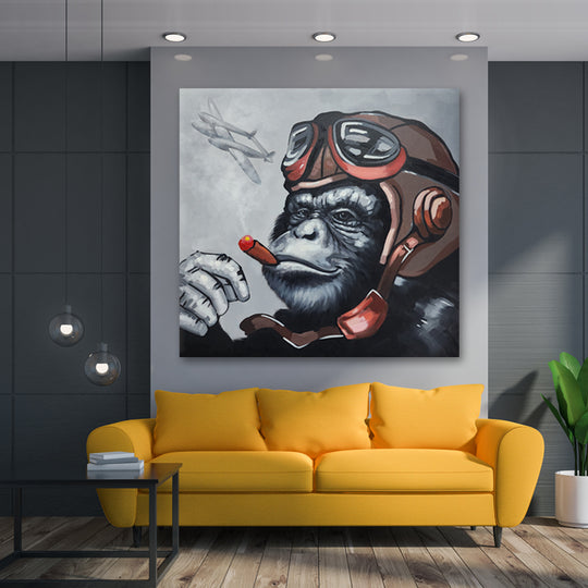 Hand Painted ART, Ready to hang, Size 100x100cm MTO566