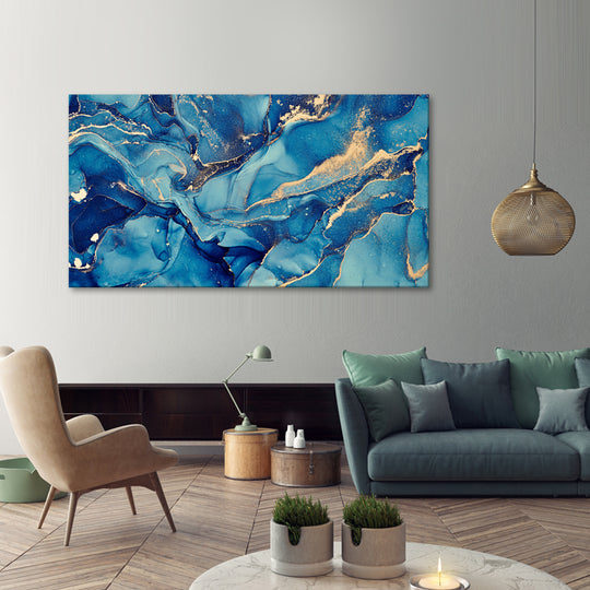 Ocean Luxe Marble - Canvas Art Print - POD103