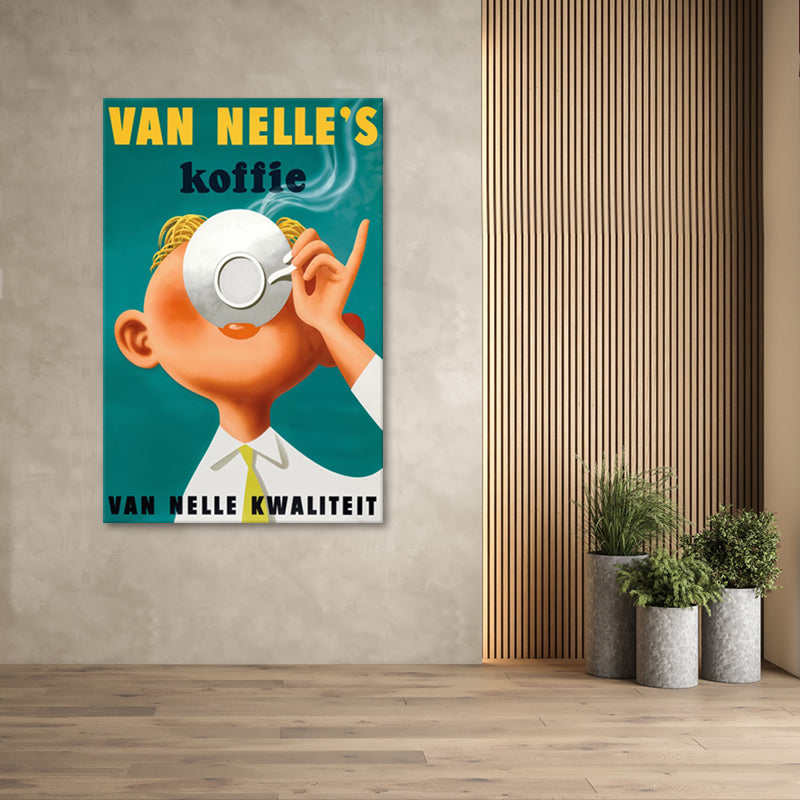 Van Nelle Koffie Vintage Coffee Poster Canvas Print - Available in Assorted Sizes - POD106