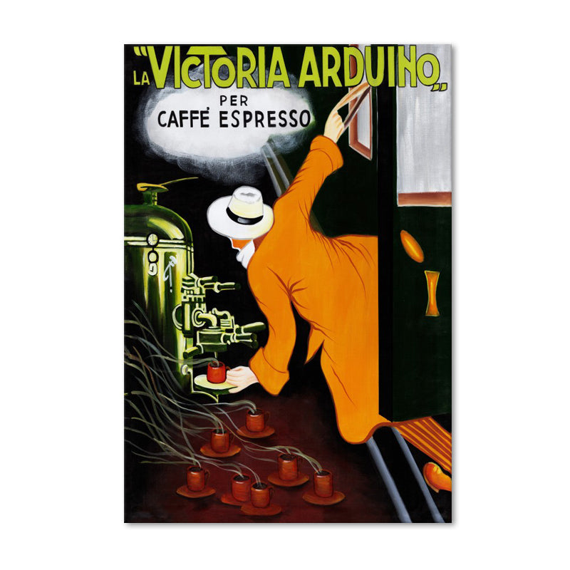 La Victoria Arduino Espresso Vintage Poster Canvas Print - Available in Assorted Sizes - POD109