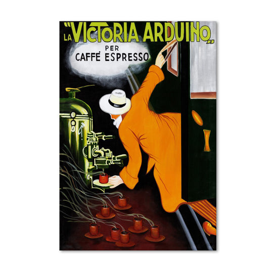 La Victoria Arduino Espresso Vintage Poster Canvas Print - Available in Assorted Sizes - POD109