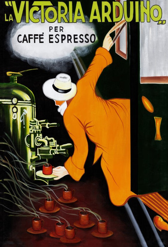 La Victoria Arduino Espresso Vintage Poster Canvas Print - Available in Assorted Sizes - POD109
