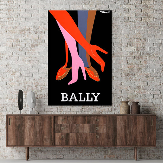 Bally Fashion Poster Canvas Print - Available in Assorted Sizes - POD111