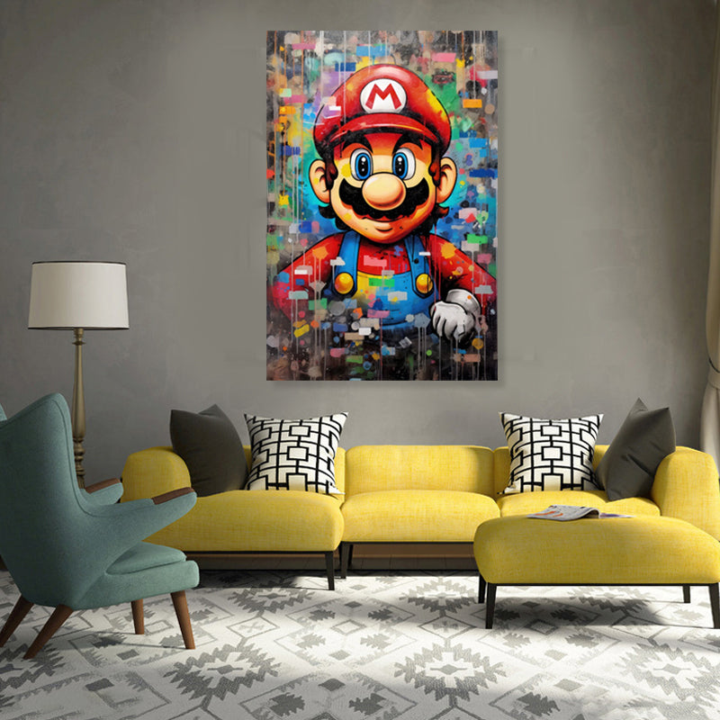 Super Mario - Ready to Hang Canvas Print - POD115 - 80x120cm - Priceless ART:  Australia's Largest Range of Affordable ART
