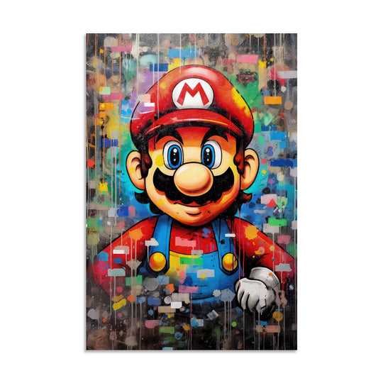 Super Mario - Ready to Hang Canvas Print - POD115 - 80x120cm - Priceless ART:  Australia's Largest Range of Affordable ART