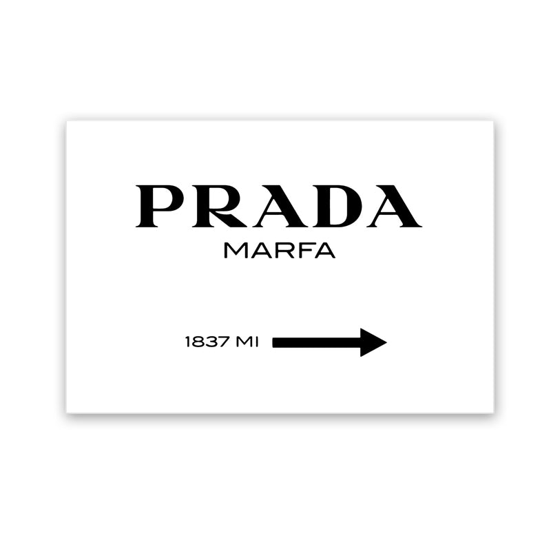Fashion Typography Canvas Print - 80x120cm - POD159