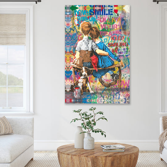 Follow Your Dreams and Keep Smiling - Canvas Art Print - POD165