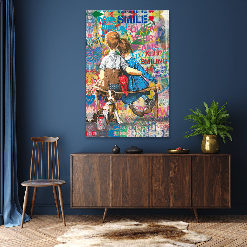 Follow Your Dreams and Keep Smiling - Canvas Art Print - POD165