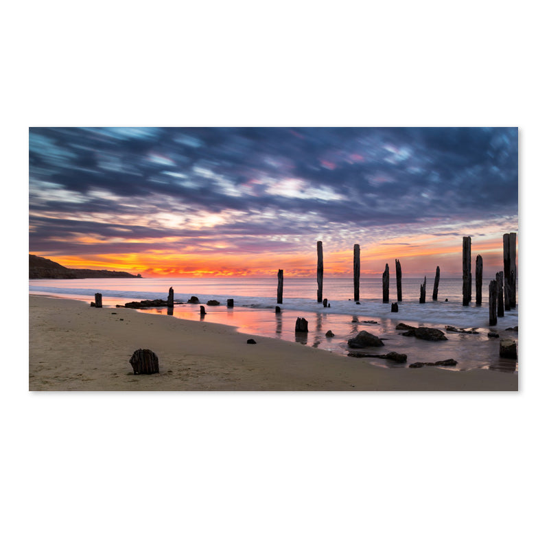 Port Willunga Jetty Sunset - Canvas Print - 80x150cm - POD373