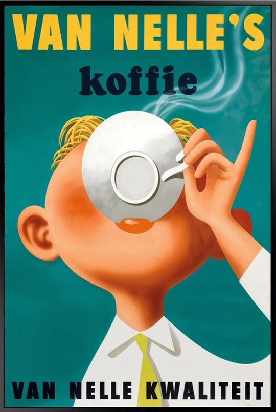 Van Nelle's Koffie - Shadow Framed Art - TOP257 - 60x90cm