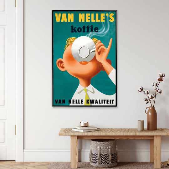 Van Nelle's Koffie - Shadow Framed Art - TOP257 - 60x90cm
