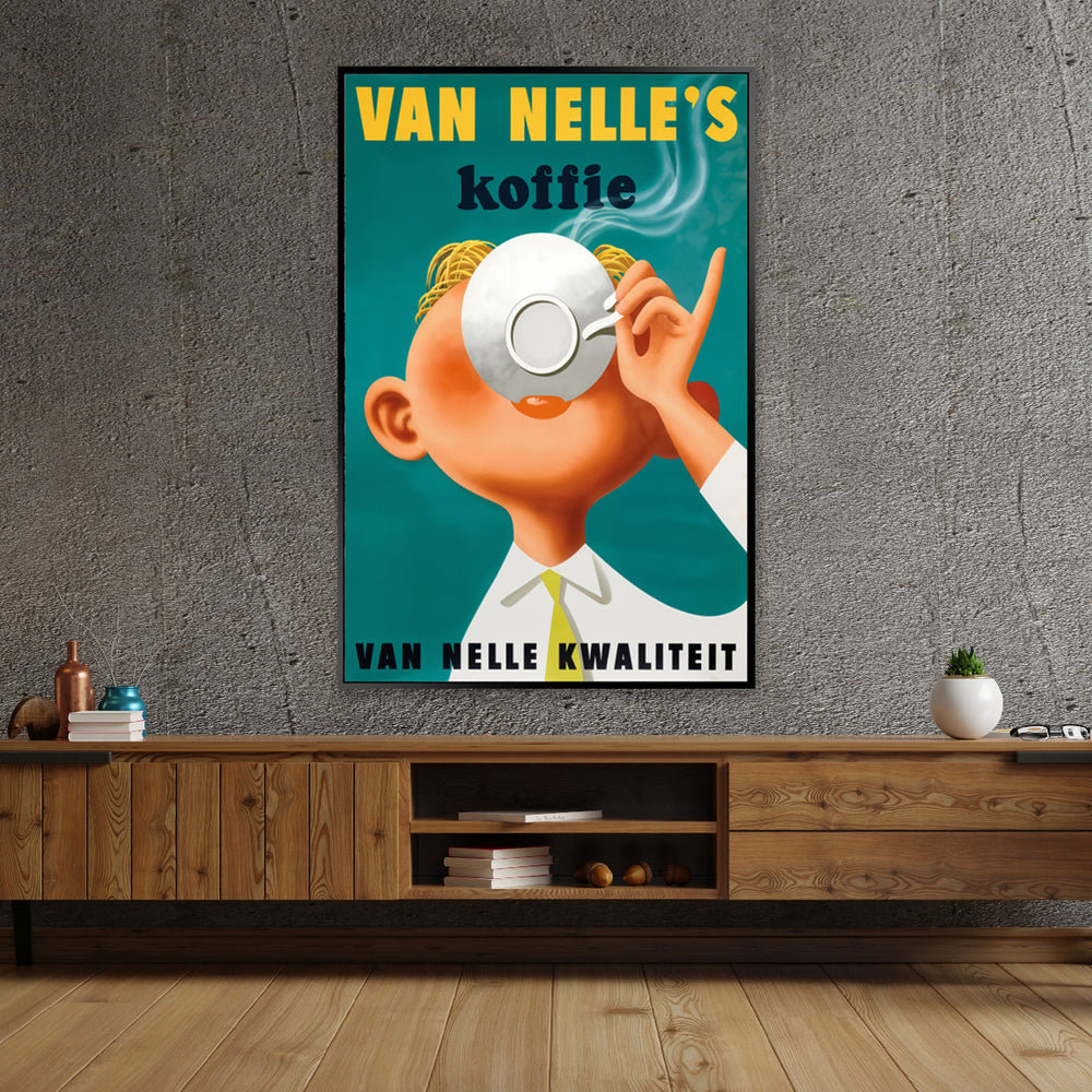 Van Nelle's Koffie - Shadow Framed Art - TOP257 - 60x90cm