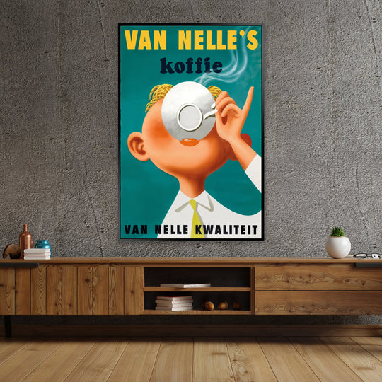 Van Nelle's Koffie - Shadow Framed Art - TOP257 - 60x90cm