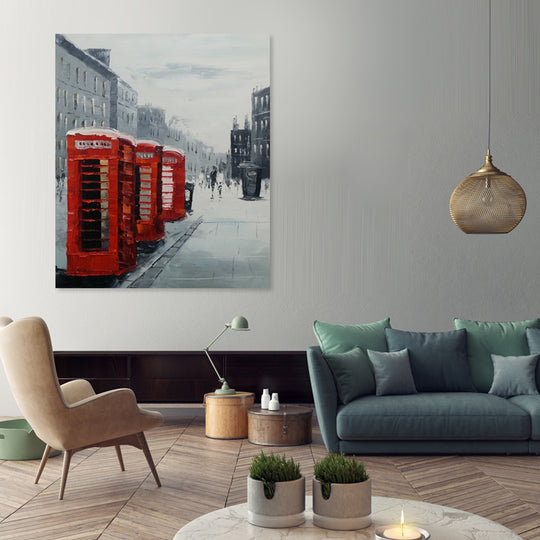 British Booths - Mixed Media Art - YA421A